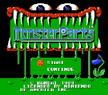 Parody World - Monster Party (Japan) (Proto) screen shot title